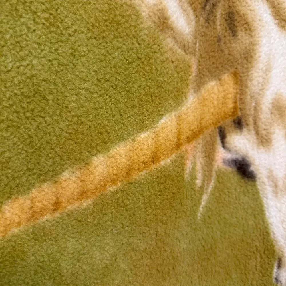Vtg Revert Unicorn blanket - fleece plush green brown fairy whimsical mythical